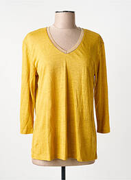Tricou mâneci 3/4 mâneci 3/4 galben ANANKE femme