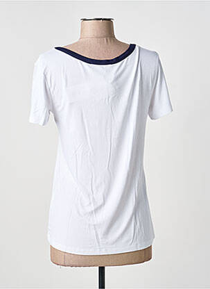 Tricou serigrafie cu strasuri mâneci scurte alb ANANKE femeie