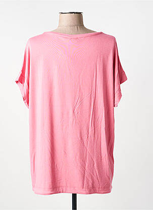 Tricou imprimeu fantezie mâneci scurte roz BARBARA LEBEK femeie
