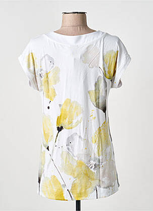 Tricou croială dreaptă mâneci scurte galben DOLCEZZA femeie