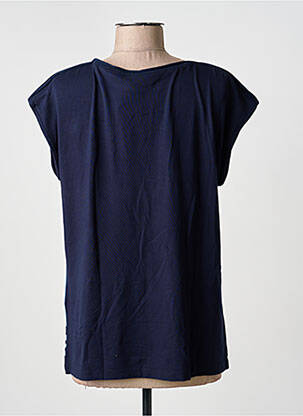 Tricou imprimeu fantezie mâneci scurte albastru BARBARA LEBEK femeie