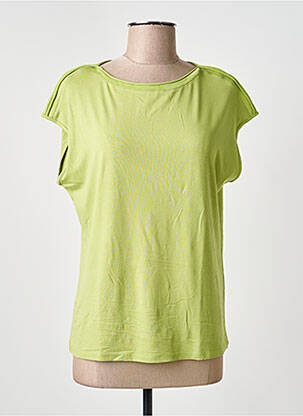 Tricou elasticitate mâneci scurte verde BARBARA LEBEK femeie