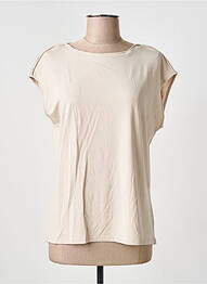 Tricou elasticitate mâneci scurte bej BARBARA LEBEK femme