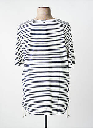 Tricou croială dreaptă mâneci scurte alb SHEEGO femeie