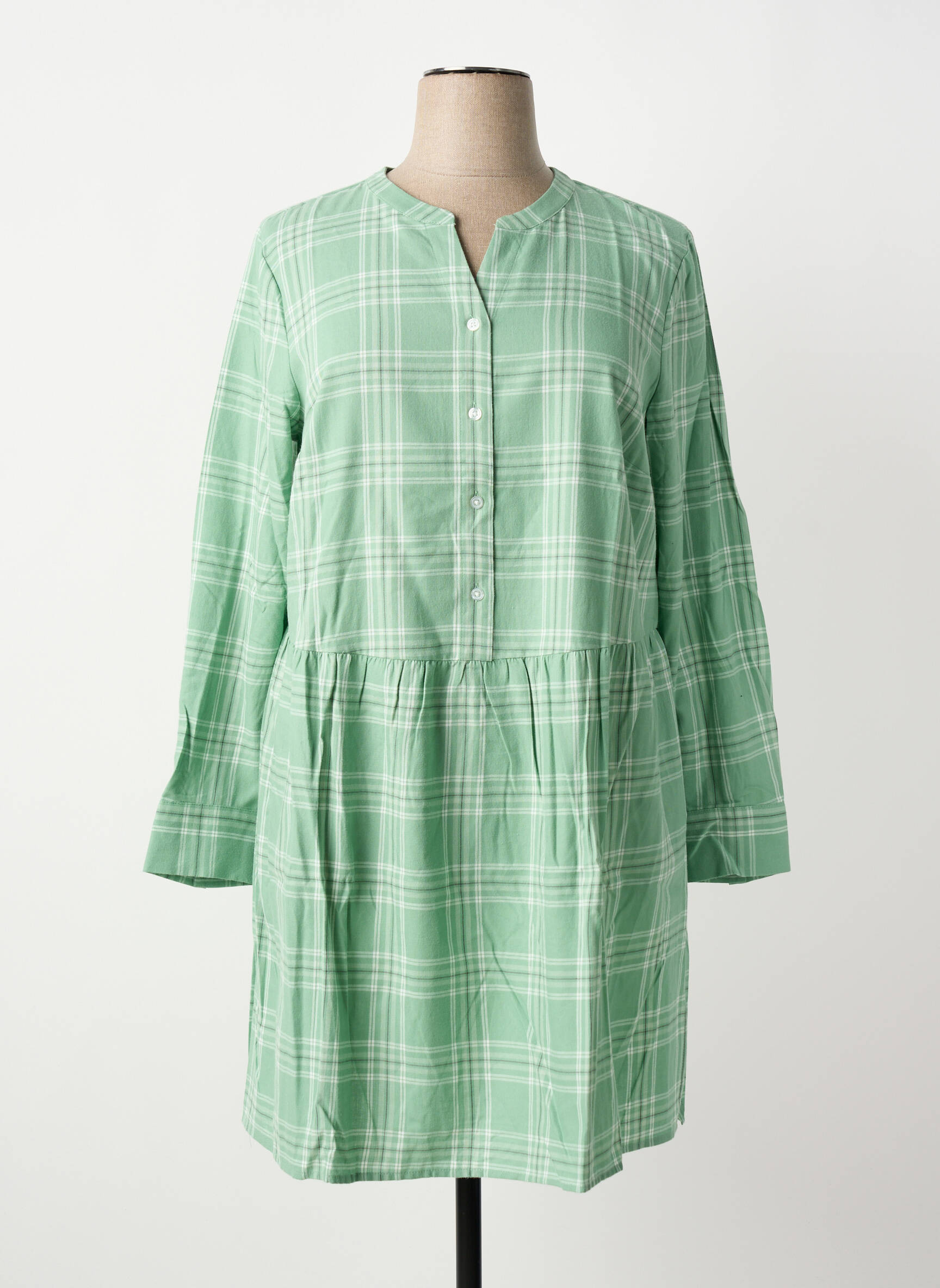 Rochie midi mâneci lungi mâneci lungi verde SHEEGO femeie