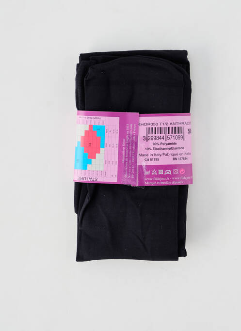 Colanți negru FIL DE JOUR femeie