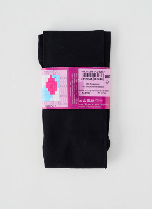 Colanți negru FIL DE JOUR femeie