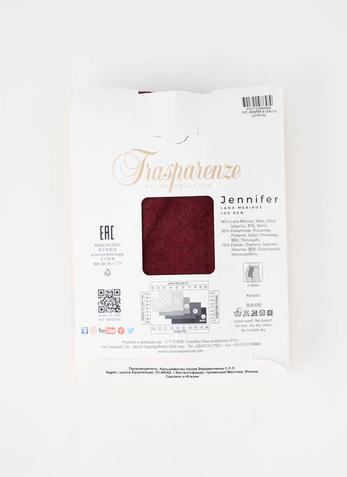 Colanți violet TRASPARENZE femeie