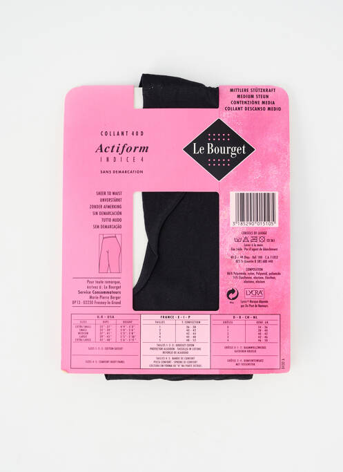 Colanți negru LE BOURGET femeie