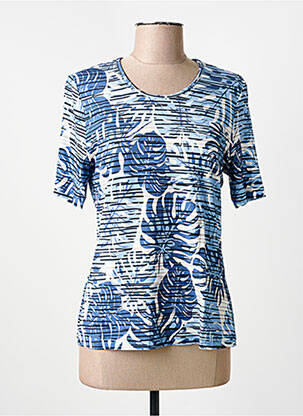 Tricou elasticitate mâneci scurte albastru BARBARA LEBEK femeie