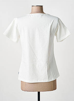 Tricou serigrafie cu strasuri mâneci scurte bej ANANKE femeie