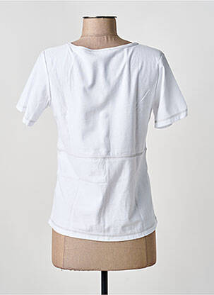 Tricou elasticitate mâneci scurte alb ANANKE femeie