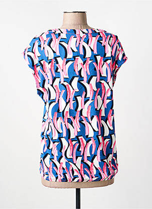 Tricou guler în v mâneci scurte roz BARBARA LEBEK femeie