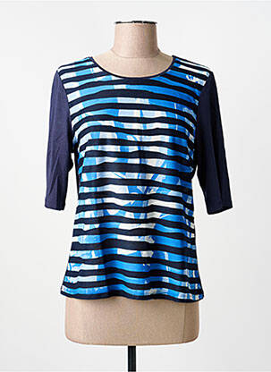 Tricou elasticitate mâneci scurte albastru BARBARA LEBEK femeie