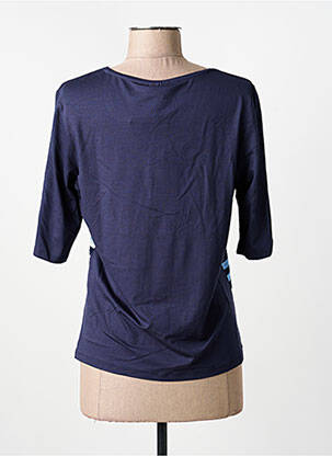 Tricou elasticitate mâneci scurte albastru BARBARA LEBEK femeie