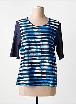 Tricou elasticitate mâneci scurte albastru BARBARA LEBEK femeie