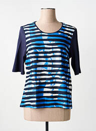 Tricou mâneci trei sferturi mâneci scurte albastru BARBARA LEBEK femme