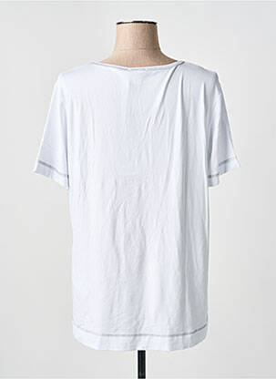 Tricou croială dreaptă mâneci scurte alb DOLCEZZA femeie