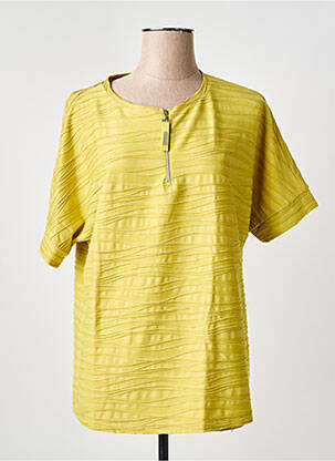 Tricou elasticitate mâneci scurte verde FRANK WALDER femeie