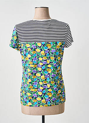 Tricou guler în v mâneci scurte negru OLIVIER PHILIPS femeie