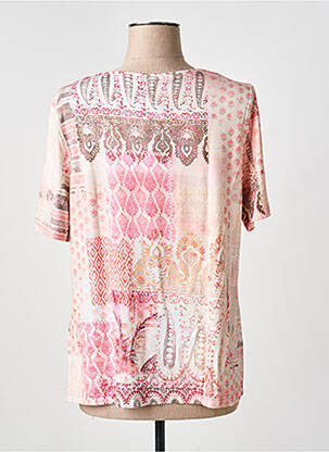 Tricou imprimeu fantezie mâneci scurte roz BARBARA LEBEK femeie