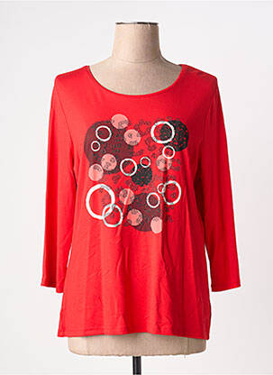 Top elasticitate mâneci lungi roșu BARBARA LEBEK femme