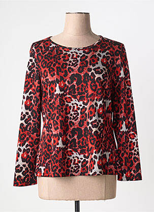 Top elasticitate mâneci lungi roșu GUY DUBOUIS femme