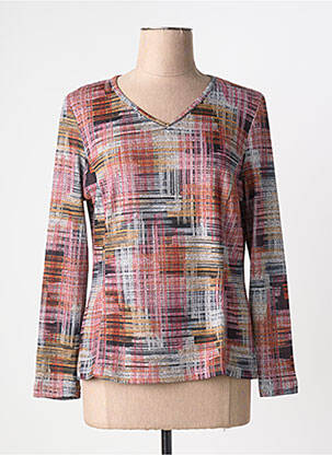 Top elasticitate mâneci lungi roz GUY DUBOUIS femme