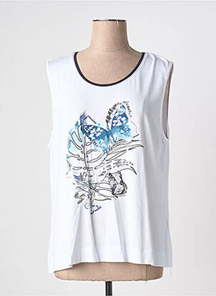 Top alb DOLCEZZA femeie