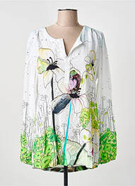 Bluză imprimeu floral mâneci lungi alb DOLCEZZA femme