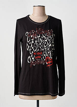 Tricou mâneci lungi mâneci lungi negru FRANK WALDER femeie