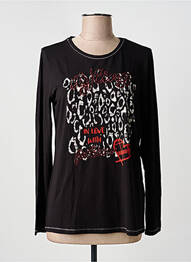 Tricou mâneci lungi mâneci lungi negru FRANK WALDER femme