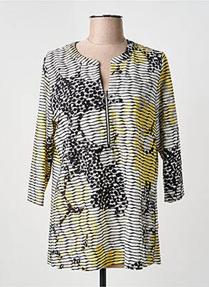 Tricou mâneci 3/4 mâneci 3/4 galben FRANK WALDER femeie