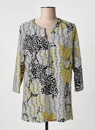 Tricou mâneci 3/4 mâneci 3/4 galben FRANK WALDER femme