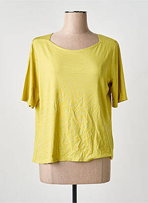Tricou croială dreaptă mâneci scurte verde FRANK WALDER femeie