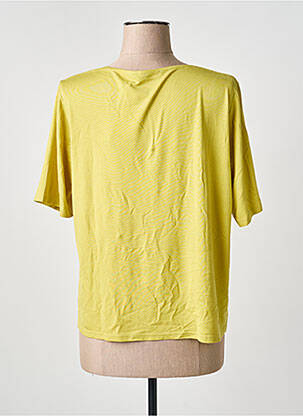 Tricou croială dreaptă mâneci scurte verde FRANK WALDER femeie