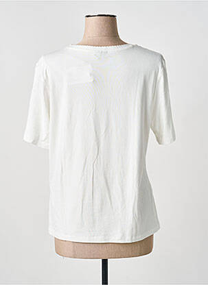 Tricou imprimeu fantezie mâneci scurte alb BARBARA LEBEK femme