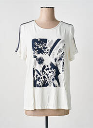 Tricou serigrafie mâneci scurte alb TUZZI femme
