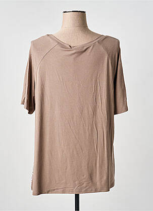 Tricou imprimeu fantezie mâneci scurte maro TUZZI femeie