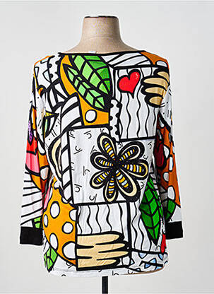 Tricou mâneci 3/4 mâneci 3/4 alb DOLCEZZA femeie