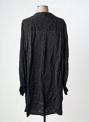Rochie midi croială fluidă mâneci lungi negru IKKS femeie