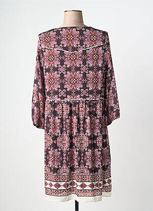Rochie midi croială fluidă mâneci lungi violet IKKS femeie
