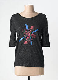 Tricou mâneci lungi mâneci lungi negru IKKS femeie