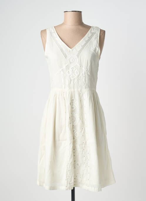 Rochie midi bej DES PETITS HAUTS femeie