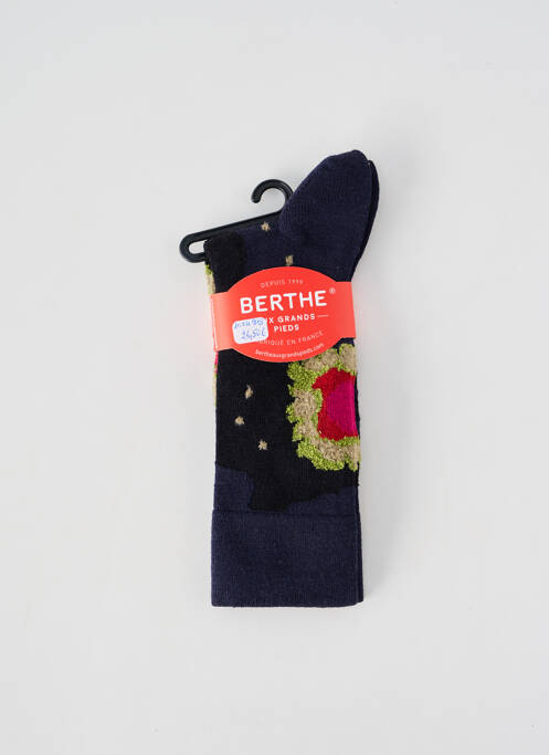 Șosete albastru BERTHE AUX GRANDS PIEDS femeie