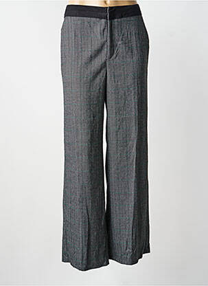 Pantalon larg talie cu cleme mărime normală gri IKKS femeie