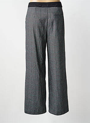 Pantalon larg talie cu cleme mărime normală gri IKKS femeie