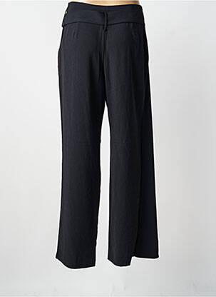 Pantalon drept talie cu cleme talie înaltă negru IKKS femeie