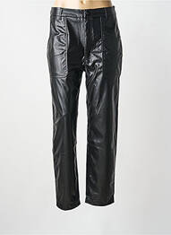Pantalon slim elasticitate talie înaltă negru REIKO femeie