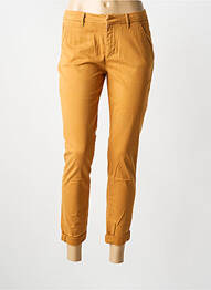 Pantalon 7/8 talie cu cleme mărime normală galben REIKO femme